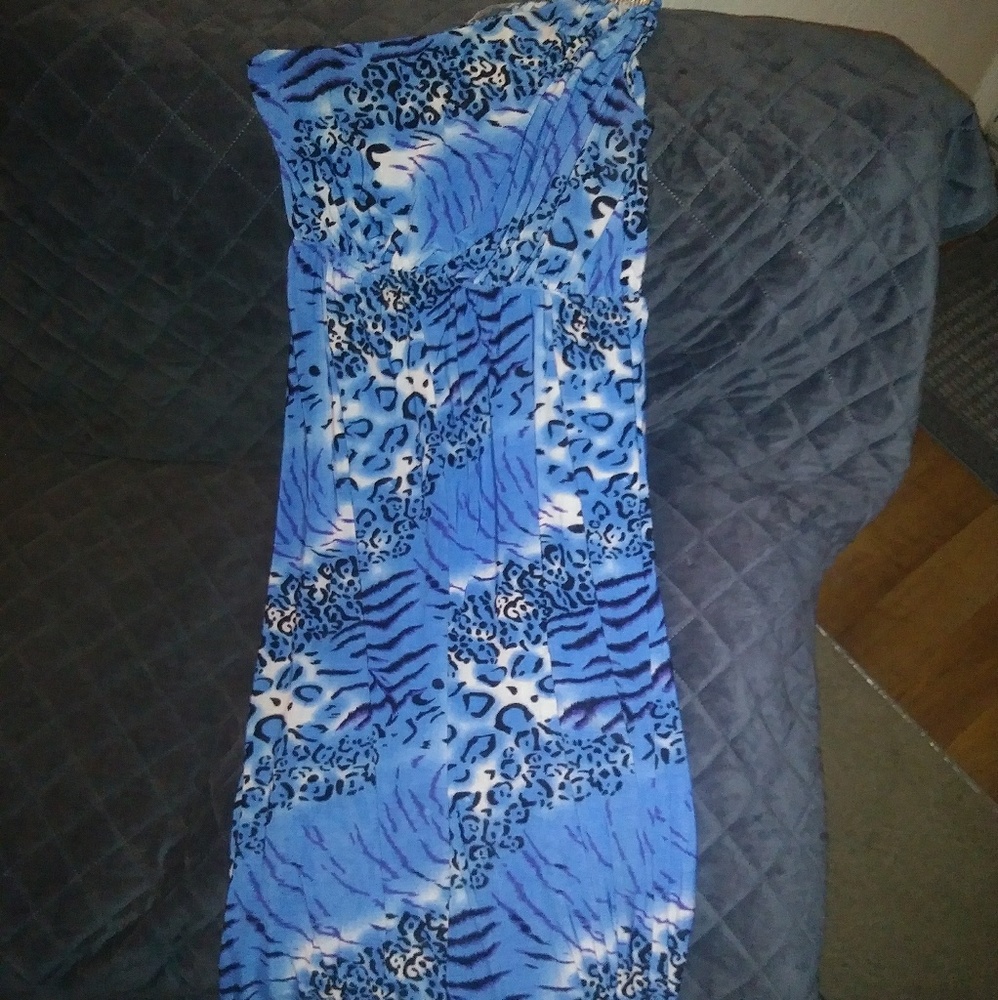 One Shoulder, long sundress.